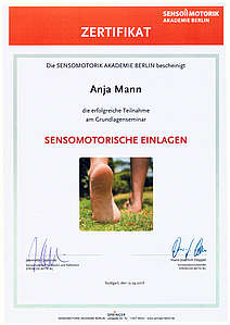 Zertifikat Anja Mann